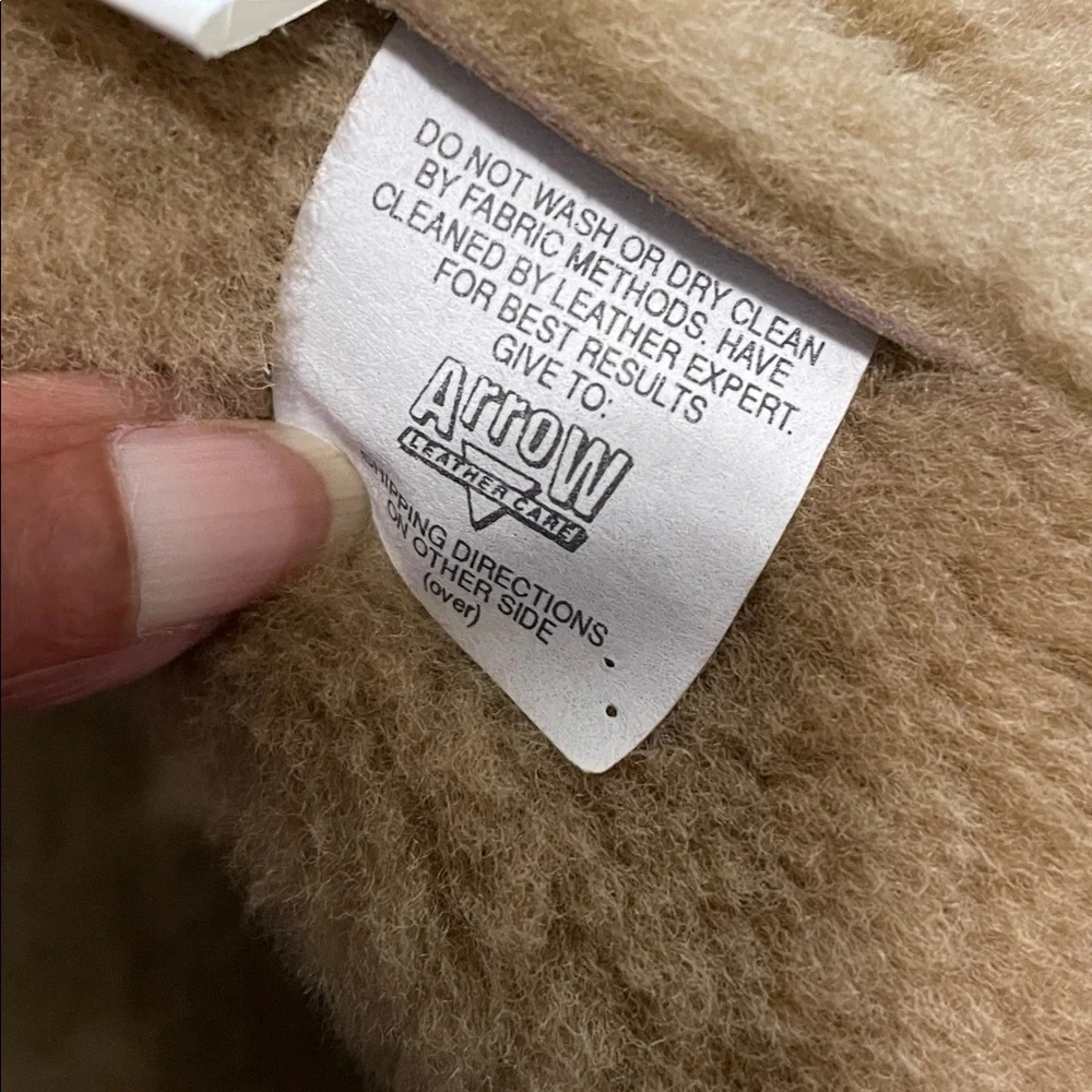 The Territory Ahead Vest Women Size M Tan Genuine Leather Zipper Snaps Cabincore - Picture 13 of 16